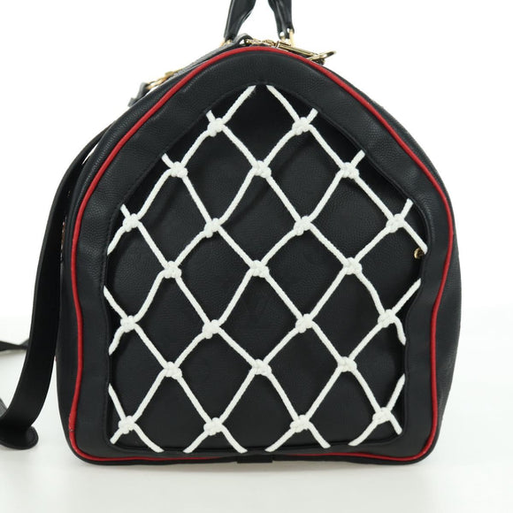 LOUIS VUITTON LV X NBA Keepall Bandouliere 55 Bag Black M58516 LV Auth 166944SM