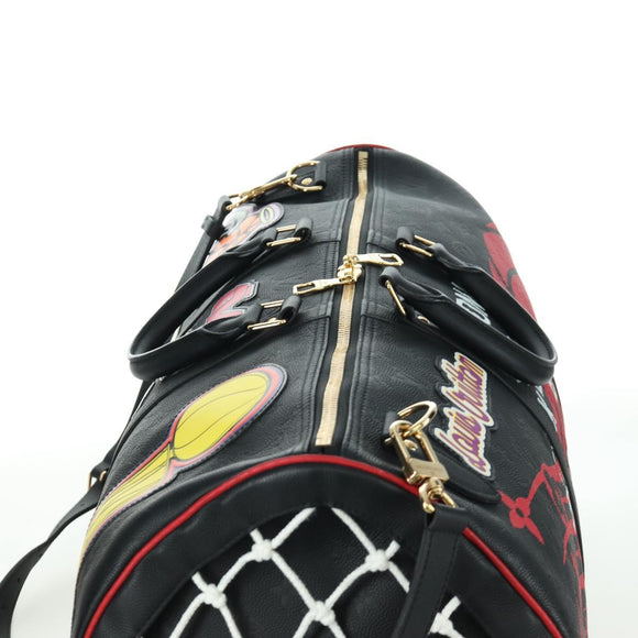 LOUIS VUITTON LV X NBA Keepall Bandouliere 55 Bag Black M58516 LV Auth 166944SM