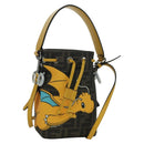 FENDI x FRGMT x POKÉMON Zucca Canvas Dragonfly Bag 2way Brown Auth 166947SM-1