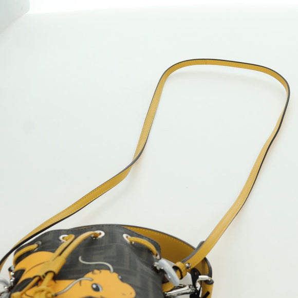 FENDI x FRGMT x POKÉMON Zucca Canvas Dragonfly Bag 2way Brown Auth 166947SM