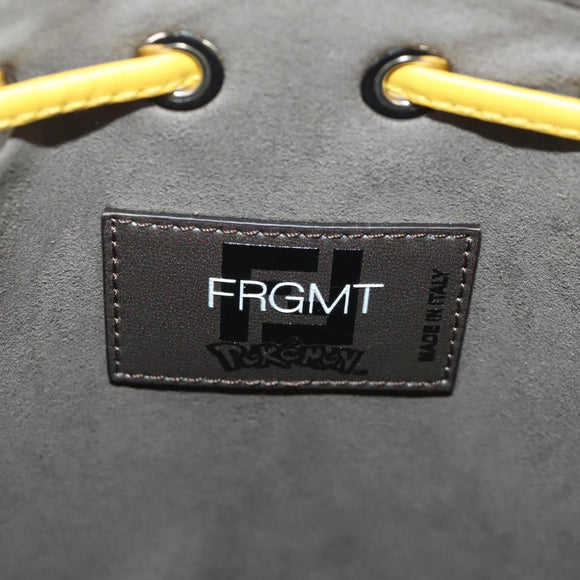FENDI x FRGMT x POKÉMON Zucca Canvas Dragonfly Bag 2way Brown Auth 166947SM