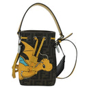FENDI x FRGMT x POKÉMON Zucca Canvas Dragonfly Bag 2way Brown Auth 166947SM-13