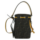FENDI x FRGMT x POKÉMON Zucca Canvas Dragonfly Bag 2way Brown Auth 166947SM-2