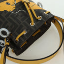 FENDI x FRGMT x POKÉMON Zucca Canvas Dragonfly Bag 2way Brown Auth 166947SM-6