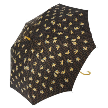FENDI x FRGMT x POKÉMON Zucca Canvas Dragonfly Umbrella Black Auth 166950SM