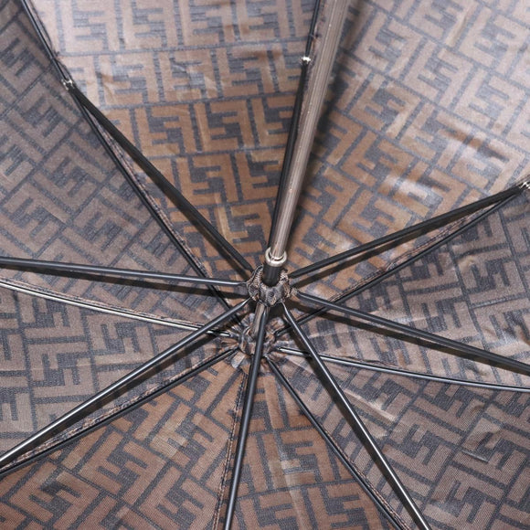 FENDI x FRGMT x POKÉMON Zucca Canvas Dragonfly Umbrella Black Auth 166950SM