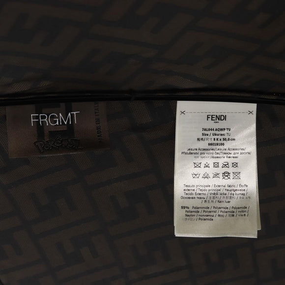 FENDI x FRGMT x POKÉMON Zucca Canvas Dragonfly Umbrella Black Auth 166950SM