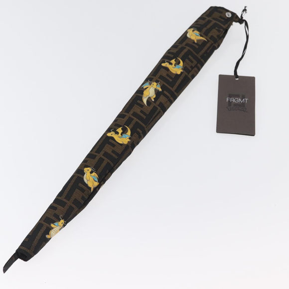 FENDI x FRGMT x POKÉMON Zucca Canvas Dragonfly Umbrella Black Auth 166950SM