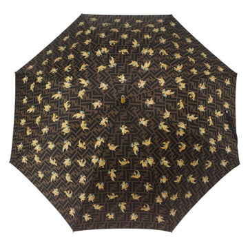 FENDI x FRGMT x POKÉMON Zucca Canvas Dragonfly Umbrella Black Auth 166950SM - 0
