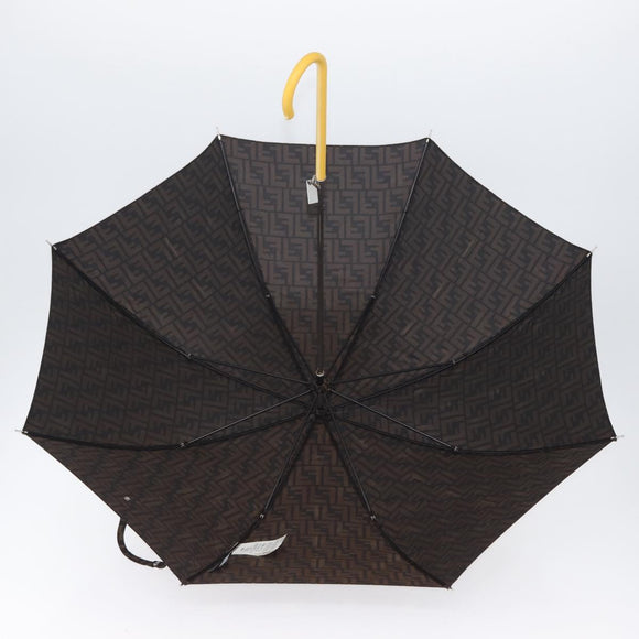 FENDI x FRGMT x POKÉMON Zucca Canvas Dragonfly Umbrella Black Auth 166950SM