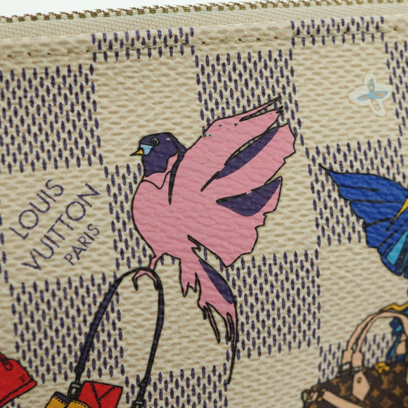 LOUIS VUITTON Damier Azur 2018 Mini Pochette Accessoires Pouch LV Auth 166952SAM