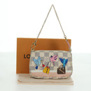 LOUIS VUITTON Damier Azur 2018 Mini Pochette Accessoires Pouch LV Auth 166952SAM-12
