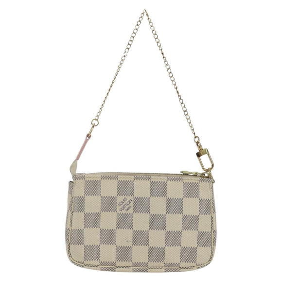 LOUIS VUITTON Damier Azur 2018 Mini Pochette Accessoires Pouch LV Auth 166952SAM