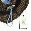 FENDI Zucca Canvas Bucket FENDI x FRGMT x POKÉMON Hat Black Brown Auth 166953SM-10