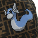 FENDI Zucca Canvas Bucket FENDI x FRGMT x POKÉMON Hat Black Brown Auth 166953SM-5