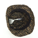 FENDI Zucca Canvas Bucket FENDI x FRGMT x POKÉMON Hat Black Brown Auth 166953SM-7
