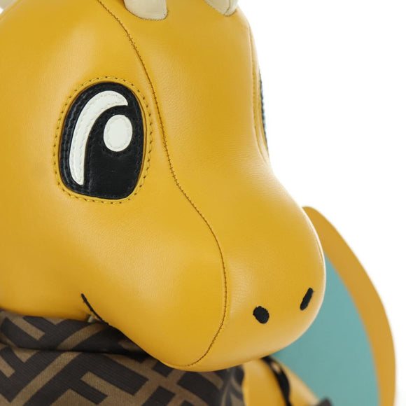 FENDI FENDI x FRGMT x POKÉMON Dragonite Stuffed Leather Yellow Auth 166957SM