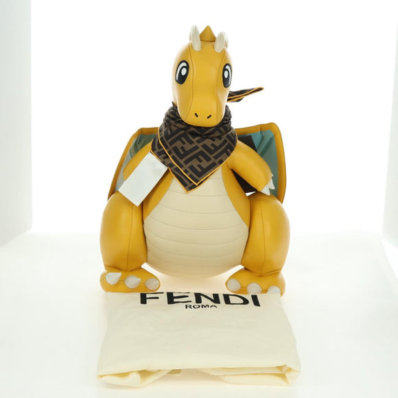 FENDI FENDI x FRGMT x POKÉMON Dragonite Stuffed Leather Yellow Auth 166958SM