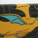 FENDI xFRGMTxPOKÉMON Zucca Canvas Chain Wallet Dragon Bag Black Auth 166959SM-20