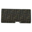 FENDI xFRGMTxPOKÉMON Zucca Canvas Chain Wallet Dragon Bag Black Auth 166959SM-2