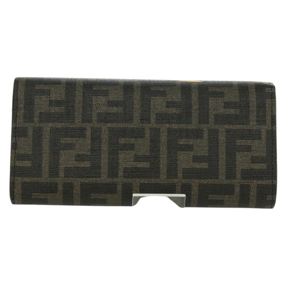 FENDI xFRGMTxPOKÉMON Zucca Canvas Chain Wallet Dragon Bag Black Auth 166959SM