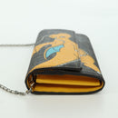 FENDI xFRGMTxPOKÉMON Zucca Canvas Chain Wallet Dragon Bag Black Auth 166959SM-3