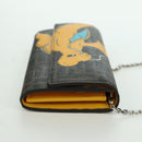 FENDI xFRGMTxPOKÉMON Zucca Canvas Chain Wallet Dragon Bag Black Auth 166959SM-4