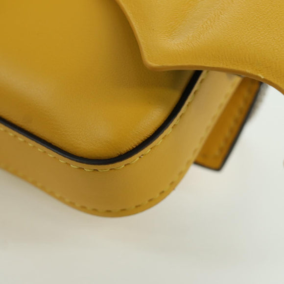 FENDI x FRGMT x POKÉMON Nano Bucket Dragon Bag Leather Yellow Auth 166960SM