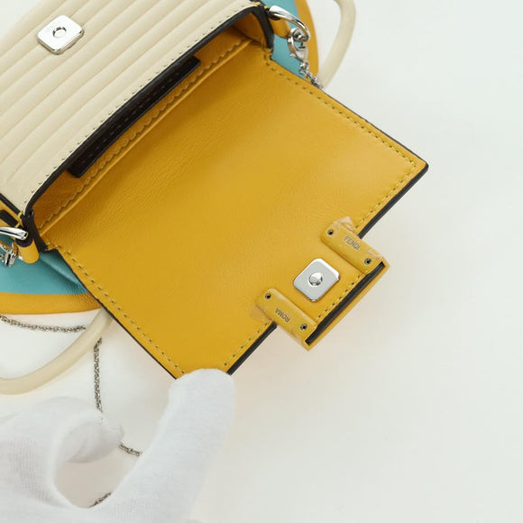 FENDI x FRGMT x POKÉMON Nano Bucket Dragon Bag Leather Yellow Auth 166960SM