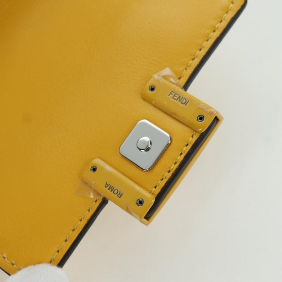 FENDI x FRGMT x POKÉMON Nano Bucket Dragon Bag Leather Yellow Auth 166960SM