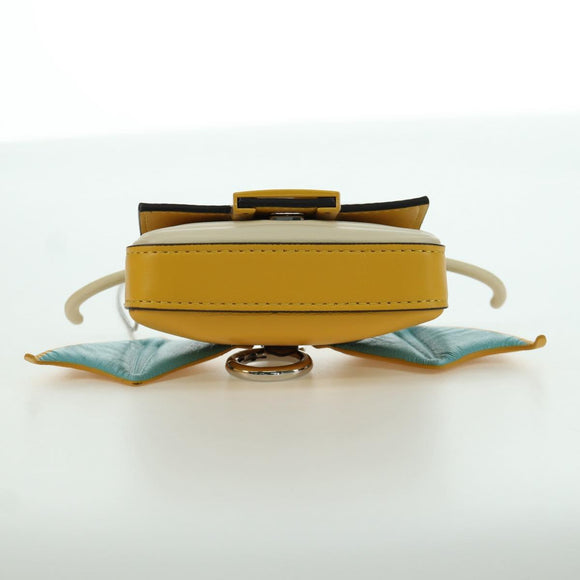 FENDI x FRGMT x POKÉMON Nano Bucket Dragon Bag Leather Yellow Auth 166961SM