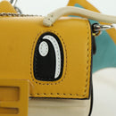 FENDI x FRGMT x POKÉMON Nano Bucket Dragon Bag Leather Yellow Auth 166961SM-22