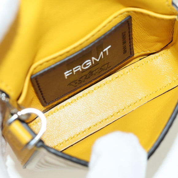 FENDI x FRGMT x POKÉMON Nano Bucket Dragon Bag Leather Yellow Auth 166961SM