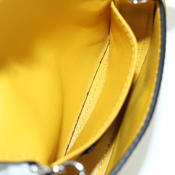 FENDI x FRGMT x POKÉMON Nano Bucket Dragon Bag Leather Yellow Auth 166961SM