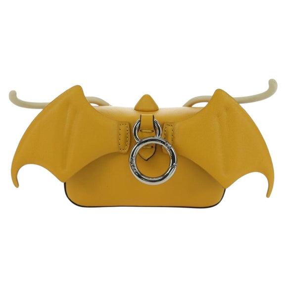 FENDI x FRGMT x POKÉMON Nano Bucket Dragon Bag Leather Yellow Auth 166961SM