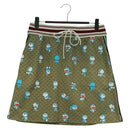 GUCCI GUCCI × Doraemon Micro GG Doraemon Skirt Cotton Brown Auth 166962SM-1