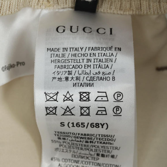 GUCCI GUCCI × Doraemon Micro GG Doraemon Skirt Cotton Brown Auth 166962SM