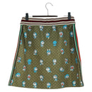 GUCCI GUCCI × Doraemon Micro GG Doraemon Skirt Cotton Brown Auth 166962SM-2