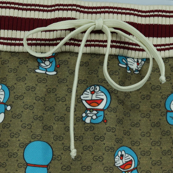 GUCCI GUCCI × Doraemon Micro GG Doraemon Skirt Cotton Brown Auth 166962SM