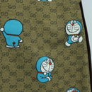 GUCCI GUCCI × Doraemon Micro GG Doraemon Skirt Cotton Brown Auth 166962SM-4