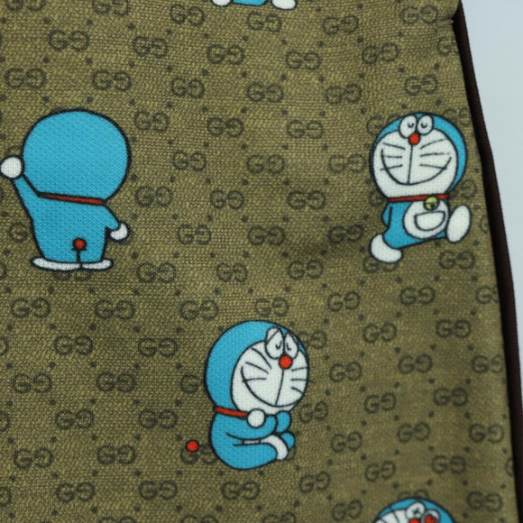 GUCCI GUCCI × Doraemon Micro GG Doraemon Skirt Cotton Brown Auth 166962SM