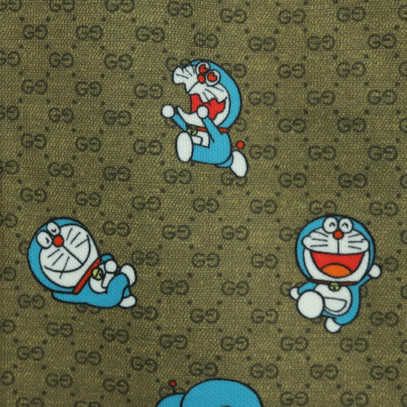 GUCCI GUCCI × Doraemon Micro GG Doraemon Skirt Cotton Brown Auth 166962SM