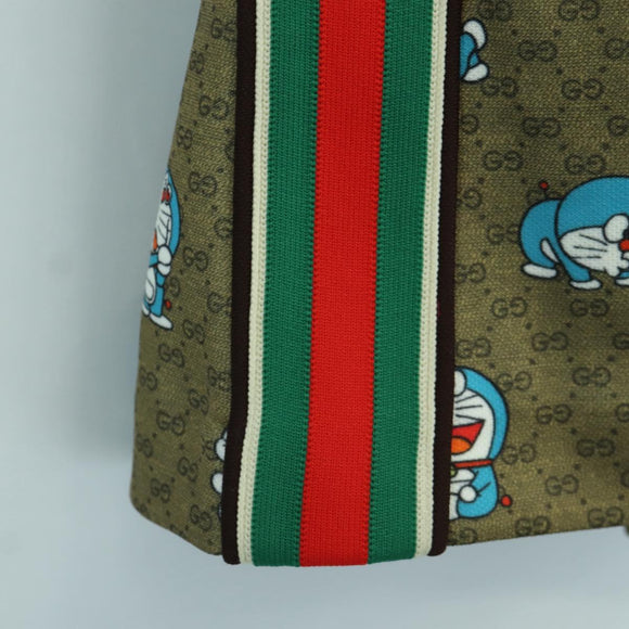 GUCCI GUCCI × Doraemon Micro GG Doraemon Skirt Cotton Brown Auth 166962SM