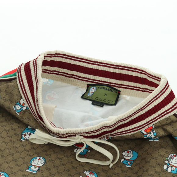 GUCCI GUCCI × Doraemon Micro GG Doraemon Skirt Cotton Brown Auth 166962SM