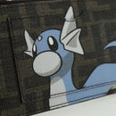 FENDI x FRGMT x POKÉMON Zucca Canvas Dratini Coin Purse Light Blue Auth 166964SM-18