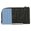 FENDI x FRGMT x POKÉMON Zucca Canvas Dratini Coin Purse Light Blue Auth 166964SM-2