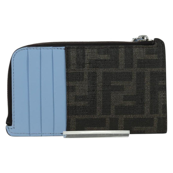 FENDI x FRGMT x POKÉMON Zucca Canvas Dratini Coin Purse Light Blue Auth 166964SM