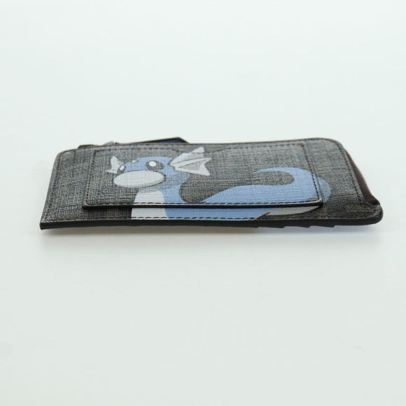 FENDI x FRGMT x POKÉMON Zucca Canvas Dratini Coin Purse Light Blue Auth 166964SM