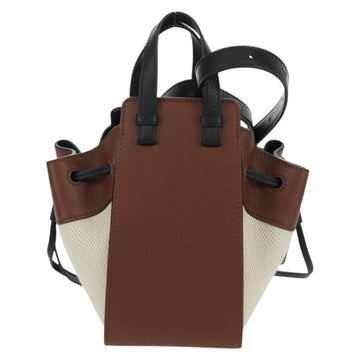 LOEWE Hammock Small Shoulder Bag Leather Brown Auth 166965SM - 0