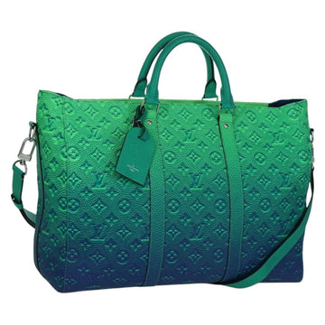 LOUIS VUITTON Monogram Taurillon Illusion Keepall Tote Bag M59688 Auth 166969SM